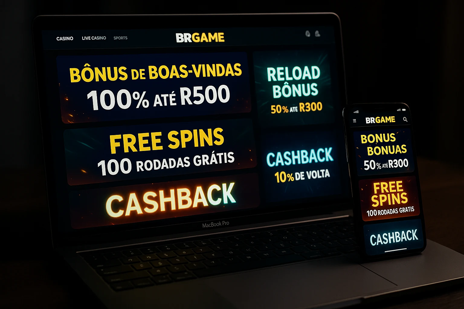 O bônus promocional BRGAME é uma ótima maneira de começar sua aventura