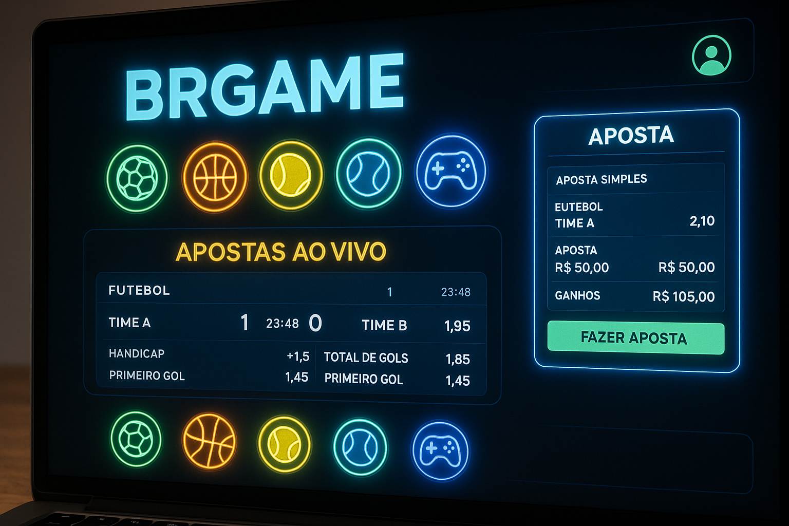 Apostas esportivas no cassino online BRGAME
